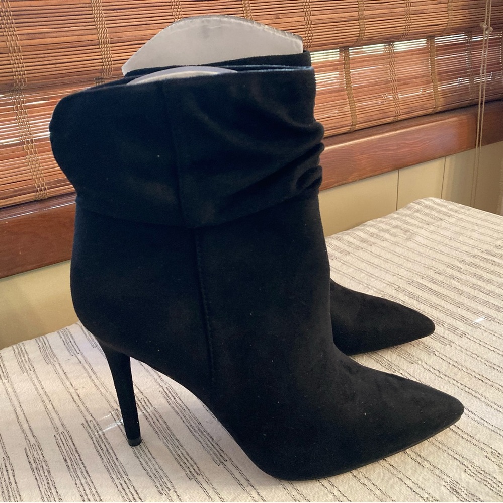 Jessica Simpson Black Slouch Stiletto Ankle Boots – Size 8 - Picture 1 of 5